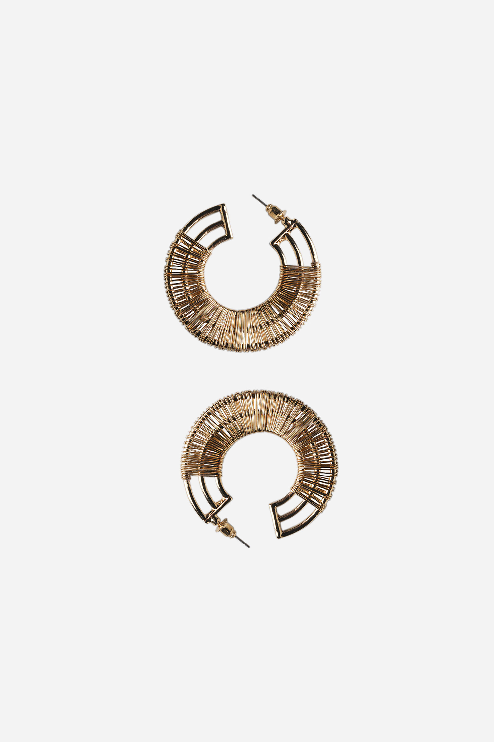 Three Layered Huggie Earrings, , image 2